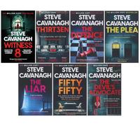 Eddie Flynn Series By Steve Cavanagh 7 Books Collection Set (The Defence, The Plea, The Liar, Thirteen, Fifty-Fifty, The Devil's Advocate & Witness 8)