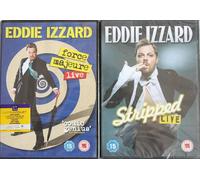 EDDIE IZZARD LIVE 2 DVD COLLECTION - FORCE MAJEURE + STRIPPED