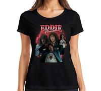 Eddie Munson Hellfire Club Stranger Metal Gift Vintage Series 90s Bootleg Women's T-Shirt, black, XXL