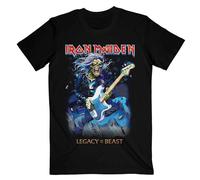 Eddie on Bass T Shirt Iron Maiden Black L