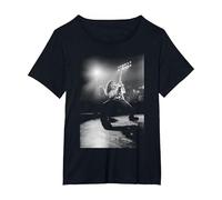 Eddie Van Halen On Stage Rainbow Theatre by Simon Fowler T-Shirt, Women's Plus, Black, 4X