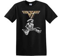 Eddie Van Halen Vintage Apollo Theatre Manchester UK 1980 T-Shirt Black (Medium)