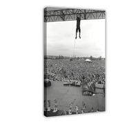 Eddie Vedder, Pearl Jam, Drop in The Park, Seattle, 1992 Canvas Poster Bedroom Decor Sports Landscape Office Room Decor Gift Frame-style 16x24inch(40x60cm)