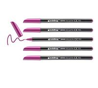 edding 1200 colour pen fine - magenta - 10 pens - round tip 1 mm - felt-tip pen for drawing and writing - for school or mandala