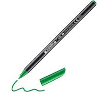 edding 1200 colour pen fine - neon green - 1 pen - round nib 1 mm - felt-nib pen for drawing and writing - brush pens for drawing, writing, colouring, sketch pens, art pens
