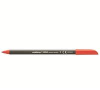 edding 1200 Colour Pen Fine - Red - 1 Pen - Round Tip 1 mm - Felt-Tip Pen for Drawing and Writing - for School or Mandala