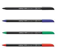 Edding 1200 Marker x 10 Assorted Box - 5 Black, 2 Blue, 2 Red, 1 Green