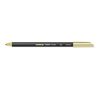 edding 1200 Metallic Colour Pen - Gold - 1 Pen - Round Nib 1-3 mm - Glitter Metallic Marker for Writing, Drawing and Sketching - for Guests Books, Card Making, DIY Photo Albums and Scrapbooking