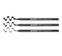 Edding 4-1255-3-001 1255 Calligraphy Pen Black 3 Pack