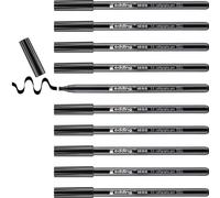 edding 1255 calligraphy pen - black - box of 10 - calligraphy nib 3.5 mm - fibre