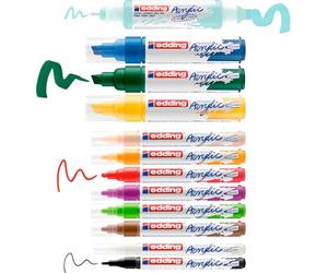 Edding 12S Acrylic Marker Easy Starter Set Creative 4-CS12B