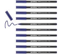 edding 1300 colour pen medium - blue - 10 pens - round nib 2 mm - felt pen for drawing and writing - felt pen for school, mandalas, bullet journals