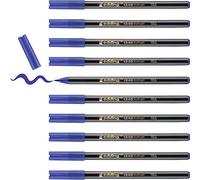 edding 1340 Brush Pen Blue - Fibre Pen with Flexible Brush Style Tip