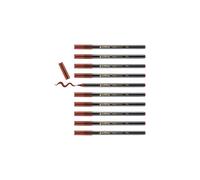 edding 1340 brush pen - brown - box of 10 - flexible brush tip - felt-tip pen for painting, writing and drawing - bullet journals, hand lettering