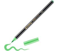 edding 1340 brush pen - light green - 1 pen - flexible brush tip - felt-tip pen for painting, writing and drawing - bullet journals, hand lettering, mandalas, calligraphy