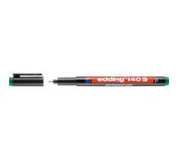 edding 140 S permanent pen - green - 1 pen - round nib 0.3 mm - pen for writing on glass, plastic, foils and smooth surfaces - permanent, quick-drying, smudge-proof and waterproof
