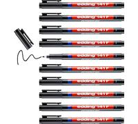 edding 141 F permanent pen - black - 10 pens - round nib 0.6 mm - pen for writi