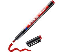edding 143 B permanent pen - red - 1 pen - chisel nib 1-3 mm - pen for writing on glass, plastic, foils and smooth surfaces - permanent, quick-drying, smudge-proof and waterproof