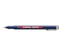 edding 1800 profipen - black - 1 pen - line width 0.25 mm - fineliner pen for precise writing, sketching and technical drawing - fine, metal-encased nib - suitable for use with rulers and stencils