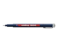 edding 1800 profipen - black - 1 pen - line width 0.5 mm - fineliner pen for precise writing, sketching and technical drawing - fine, metal-encased nib - suitable for use with rulers and stencils