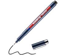edding 1800 profipen - black - 1 pen - line width 0.7 mm - fineliner pen for precise writing, sketching and technical drawing - fine, metal-encased nib - suitable for use with rulers and stencils