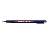 edding 1800 profipen - blue - 1 pen - line width 0.35 mm - fineliner pen for precise writing, sketching and technical drawing - fine, metal-encased nib - suitable for use with rulers and stencils