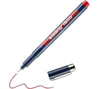 edding 1800 profipen - red - 1 pen - line width 0.25 mm - fineliner pen for precise writing, sketching and technical drawing - fine, metal-encased nib - suitable for use with rulers and stencils