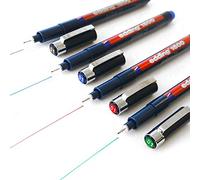 edding 1800 Profipen Pigment Liner Drawing Pen - 0.1mm - [Set of 4 - Black, Blue, Red, and Green]