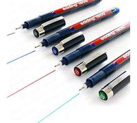 edding 1800 Profipen Pigment Liner Drawing Pen - 0.3mm - [Set of 4 - Black, Blue, Red, and Green]