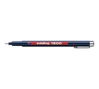 edding 1800 profipen - red - 1 pen - line width 0.5 mm - fineliner pen for precise writing, sketching and technical drawing - fine, metal-encased nib - suitable for use with rulers and stencils