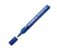 edding 2000 C permanent marker - blue - 1 pen - round nib 1.5-3 mm - quick-drying permanent markers - waterproof, smudge-proof - for cardboard, plastic, wood, metal, fabric - marker pen