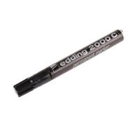 edding 2000 C permanent marker - black - 1 pen - round nib 1.5-3 mm - quick-drying permanent markers - waterproof, smudge-proof - for cardboard, plastic, wood, metal, fabric - marker pen