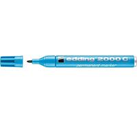edding 2000 C permanent marker - light blue - 1 pen - round nib 1.5-3 mm - quick-drying permanent markers - single pen