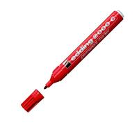 edding 2000 C permanent marker - red - 1 pen - round nib 1.5-3 mm - quick-drying permanent markers - waterproof, smudge-proof - for cardboard, plastic, wood, metal, fabric - marker pen