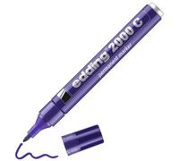 edding 2000 C permanent marker - violet (purple) - 1 pen - marker pen | round nib 1.5-3 mm - quick-drying permanent markers - waterproof, smudge-proof - for cardboard, plastic, wood, metal, fabric