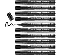 Edding 2000C Permanent Marker Bullet Tip Black (Pack of 10) 2000C-001