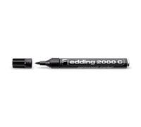 edding 2000C Permanent Marker Bullet Tip Black (10 Pack)