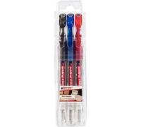 edding 2185 gel roller - black, red, blue - set of 3 - 0.7 mm - gel pen for writing, drawing, bullet journals - colour gel pen set