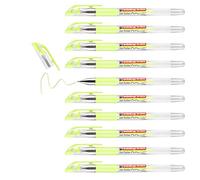 edding 2185 gel roller - pastel yellow - box of 10 - 0.7 mm - gel pen for writing, drawing, colouring mandalas, bullet journals - pastel gel pen, colour gel pen