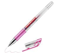 edding 2185 gel roller - pink metallic - 1 pen - 0.7 mm - gel pen for writing, drawing, colouring mandalas, bullet journals - glitter gel pen, colour gel pen