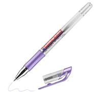 edding 2185 gel roller - violet metallic - 1 pen - 0.7 mm - gel pen for writing, drawing, colouring mandalas, bullet journals - glitter gel pen, colour gel pen