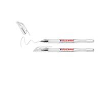 edding 2185 gel roller - white - pack of 2-0.7 mm - gel pen for writing, drawing, colouring mandalas, bullet journals - white gel pen, colour gel pen