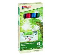 Edding 22 EcoLine permanent marker Chisel tip Black Blue Green Red