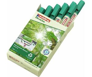 Edding 22 EcoLine Permanent Markers | Made from 90% recycled plastic | Box 10