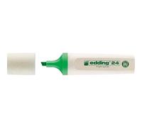edding 24 EcoLine highlighter - lightgreen - 1 highlighter - chisel nip 2-5 mm - for quick and easy marking and highlighting of texts and notes - refillable, made of recyclable material