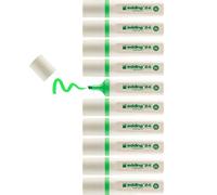edding 24 EcoLine highlighter - lightgreen - 10 highlighters - chisel nip 2-5 mm - for quick and easy marking and highlighting of texts and notes - refillable, made of recyclable material