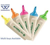 Edding 24 EcoLine Highlighter Pens | 90% Recycled | Eco-Friendly | Box 10