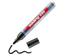 edding 250 whiteboard marker - black - 1 whiteboard pen - sketchnotes | round nib 1.5-3 mm - whiteboard pen dry wipe - for whiteboards, flipcharts, pinboards, magnetic and memo boards - refillable