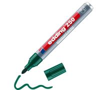 edding 250 whiteboard marker - green - 1 whiteboard pen - refillable | round nib 1.5-3 mm - whiteboard pen dry wipe - for whiteboards, flipcharts, pinboards, magnetic and memo boards - sketchnotes