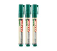 Edding 28 Ecoline whiteboard marker - green - round tip 1.5-3 mm 3 Packs Edding Green